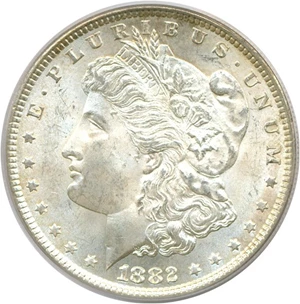 image for: 1882 $1 PCGS MS64