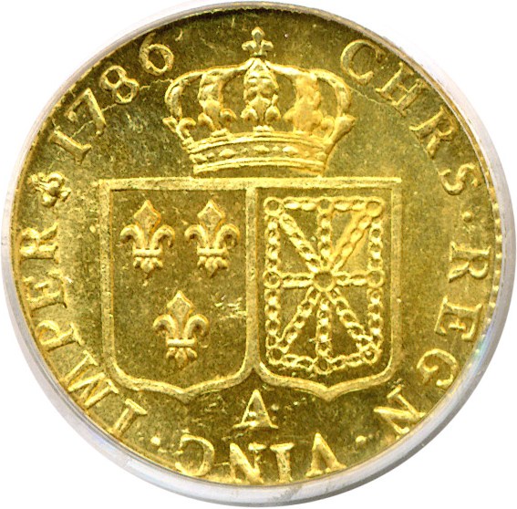 image for: France: 1786-A L.D'Or  PCGS MS61