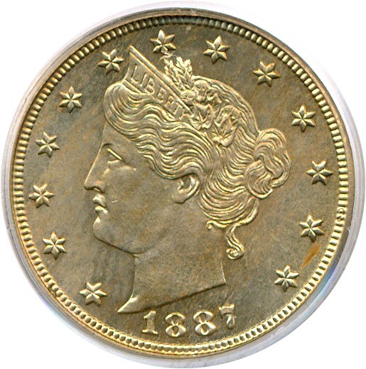 image for: 1887 5c  PCGS Proof 65