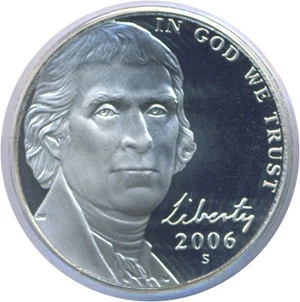 image for: 2006-S 5c Monticello PCGS Proof 69 DCameo