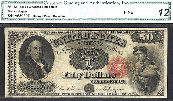 image for: Fr.162 1880 $50  CGA F12  [A580597]