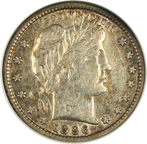 image for: 1896-S 25c NGC XF40