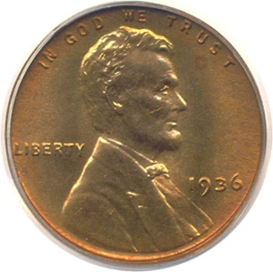 image for: 1936 1c Ty.1 PCGS Proof 64 RD