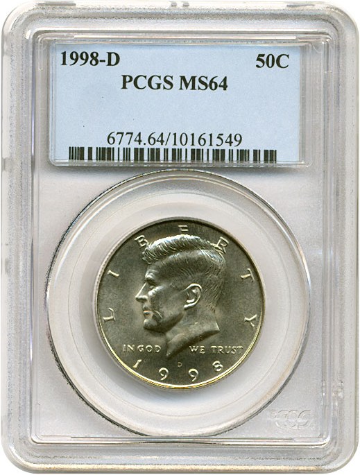 image for: 1998-D 50c  PCGS MS64 