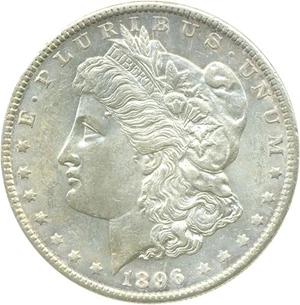 image for: 1896-O $1 DGS AU58