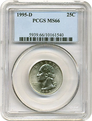 image for: 1995-D 25c PCGS MS66