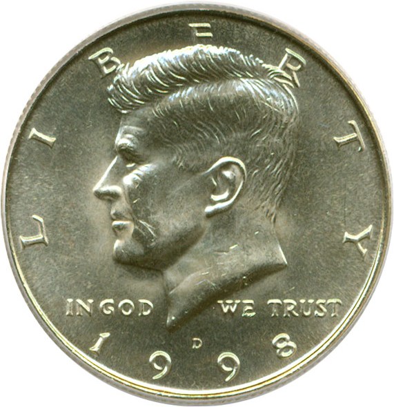 image for: 1998-D 50c  PCGS MS64 