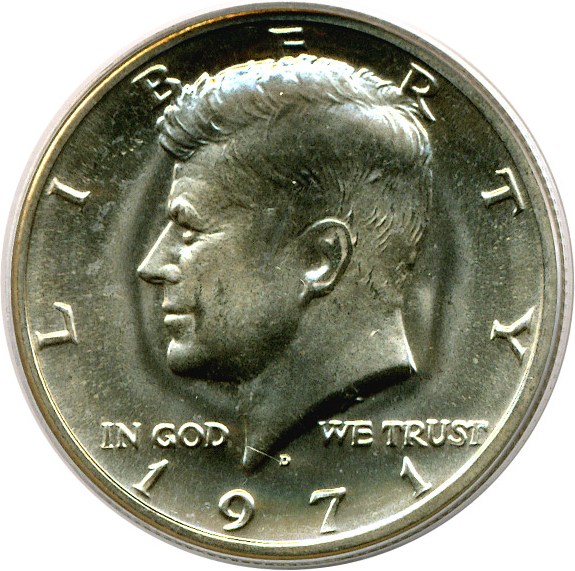 image for: 1971-D 50c  PCGS MS66 