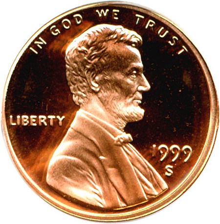 image for: 1999-S 1c  PCGS Proof 69 RD DCameo