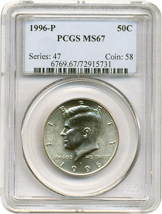 image for: 1996-P 50c  PCGS MS67 