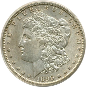 image for: 1899-S $1 ANACS AU53