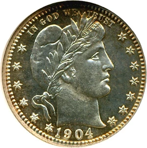 image for: 1904 25c NGC Proof 66