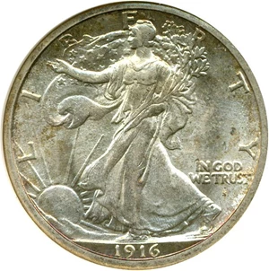 image for: 1916-S 50c ANACS MS62