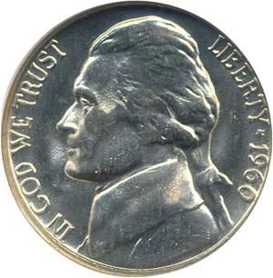 image for: 1960-D 5c NGC MS66