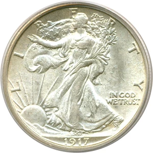 image for: 1917-S 50c Reverse PCGS MS62