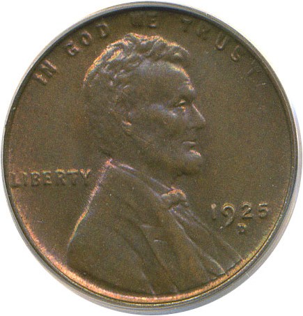 image for: 1925-D 1c  PCGS MS64 BN