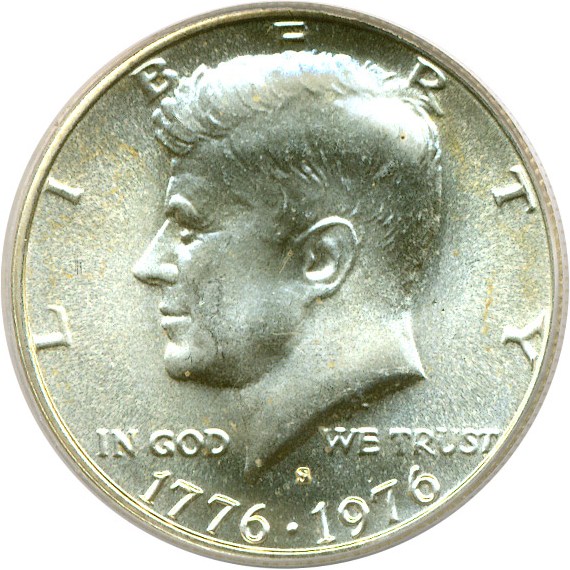 image for: 1976-S 50c Silver PCGS MS66 