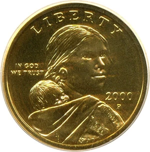 image for: 2000-P Sac $1 Goodacre Presentation ICG Unc. #2634 of 5000