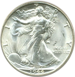 image for: 1944-S 50c PCGS MS65