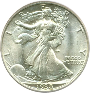 image for: 1938 50c PCGS MS64
