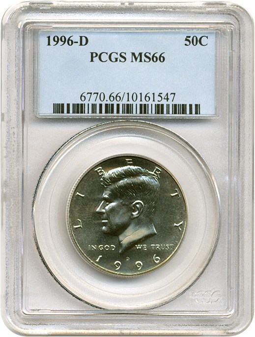 image for: 1996-D 50c  PCGS MS66 