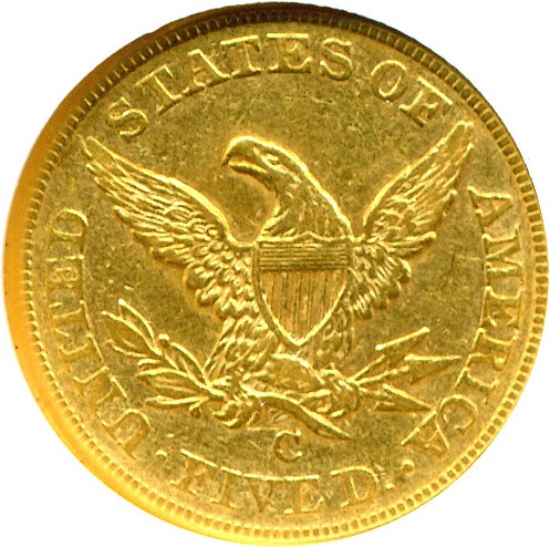 image for: 1857-C $5  NGC XF45