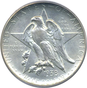 image for: 1938-D 50c Texas PCGS MS66