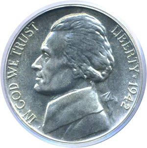 image for: 1942-P 5c Ty.2 - Silver PCGS Proof 66