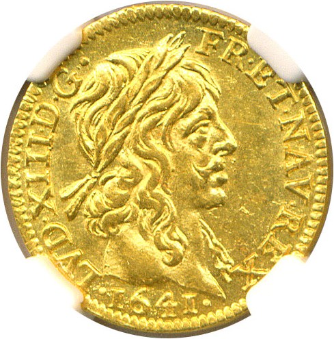 image for: France: 1641-A 1/2 L.D'Or  NGC MS63  (KM-101)