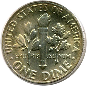 image for: 1968-D 10c PCGS MS66