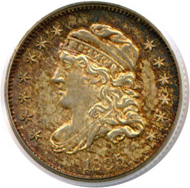 image for: 1835 H10C Small Date, Small 5C PCGS/CAC MS64