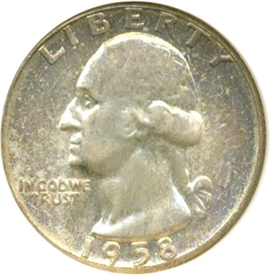 image for: 1958 25c NGC MS66