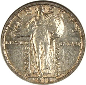image for: 1918/7-S 25c NGC AU50 (FS-008.5)