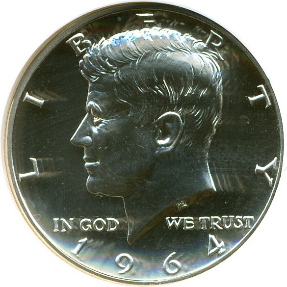 image for: 1964 50c Accent Hair NGC Proof 68 