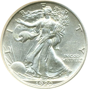 image for: 1920 50c DGS AU55 (Cleaned)