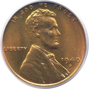 image for: 1940-S 1c PCGS MS67 RD