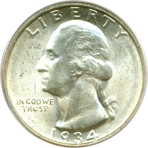 image for: 1934 25c PCGS MS66