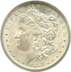 image for: 1887-O $1 PCGS MS62