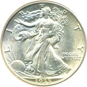 image for: 1935-S 50c DGS AU58