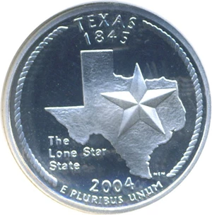 image for: 2004-S 25c Texas-Silver NGC Proof 70 UCameo