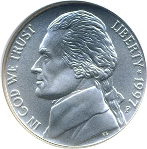 image for: 1997-P 5c SMS NGC MS69