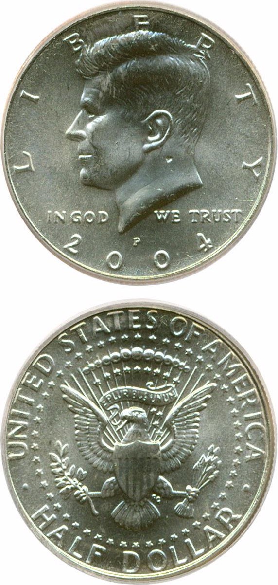 image for: 2004-P 50c  ICG MS65 *Error - Struck Thru Debris*