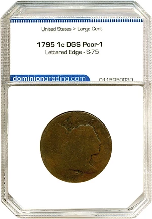 image for: 1795 1c Lettered Edge - S-75 DGS Poor-1