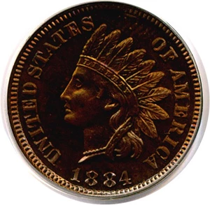image for: 1884 1c PCGS Proof 65 RB