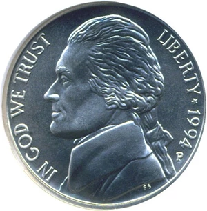 image for: 1994-P 5c SMS NGC MS69