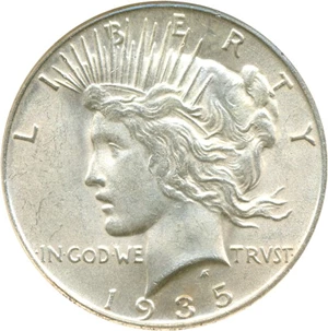 image for: 1935-S $1 NGC MS64