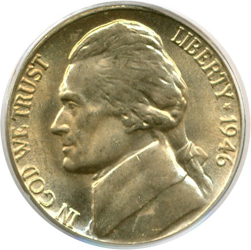 image for: 1946-D 5c  PCGS MS66 FS