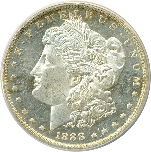 image for: 1888-O $1  ANACS MS63 DMPL Cameo