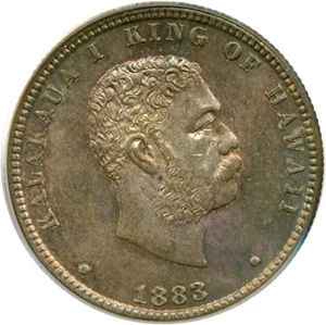 image for: 1883 25c Hawaii PCGS MS62