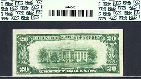 image for: 1928B $20 PCGS Choice CU64 PPQ (Fr.2052A)